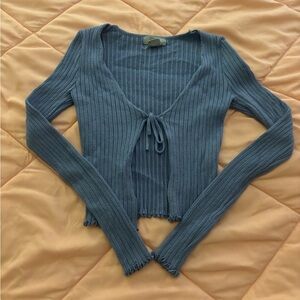 half tie cardigan